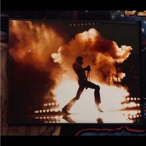 FREDDIE MERCURY 8X10 Framed Photo 1986 QUEEN Concert Onstage